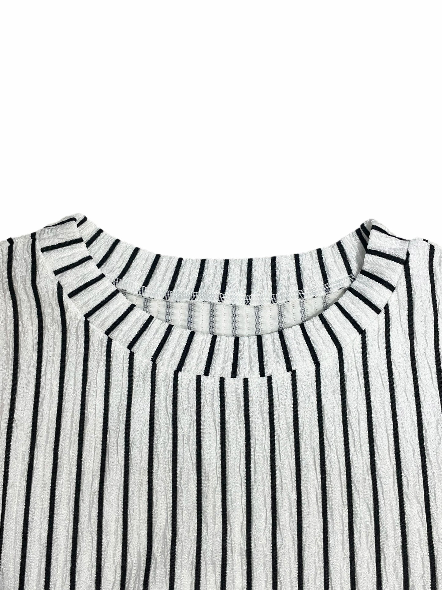 Women's Striped Hollow-Out Mini Dress