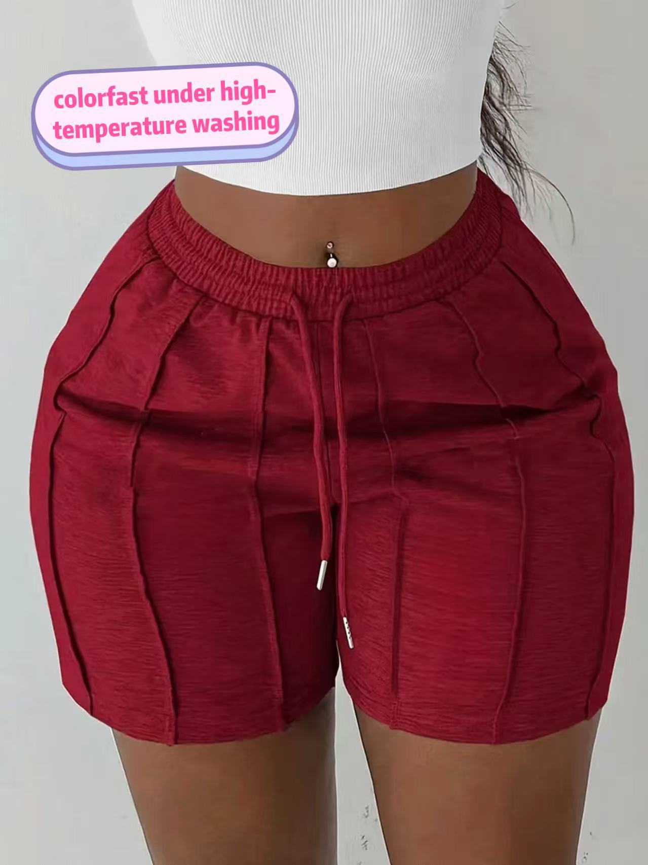 Amazon Sports Casual Pants, 2025 Spring, Summer, Autumn and Winter Drawstring Elastic Waist Shorts, Breathable, Comfortable and Fashionable