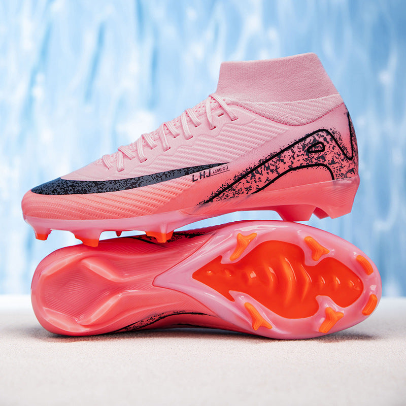 Cross-Border World Cup Football Shoes Men's High-Top Youth Students Women's Tf Broken Nails Ag Long Nails Game Training Sports Shoes
