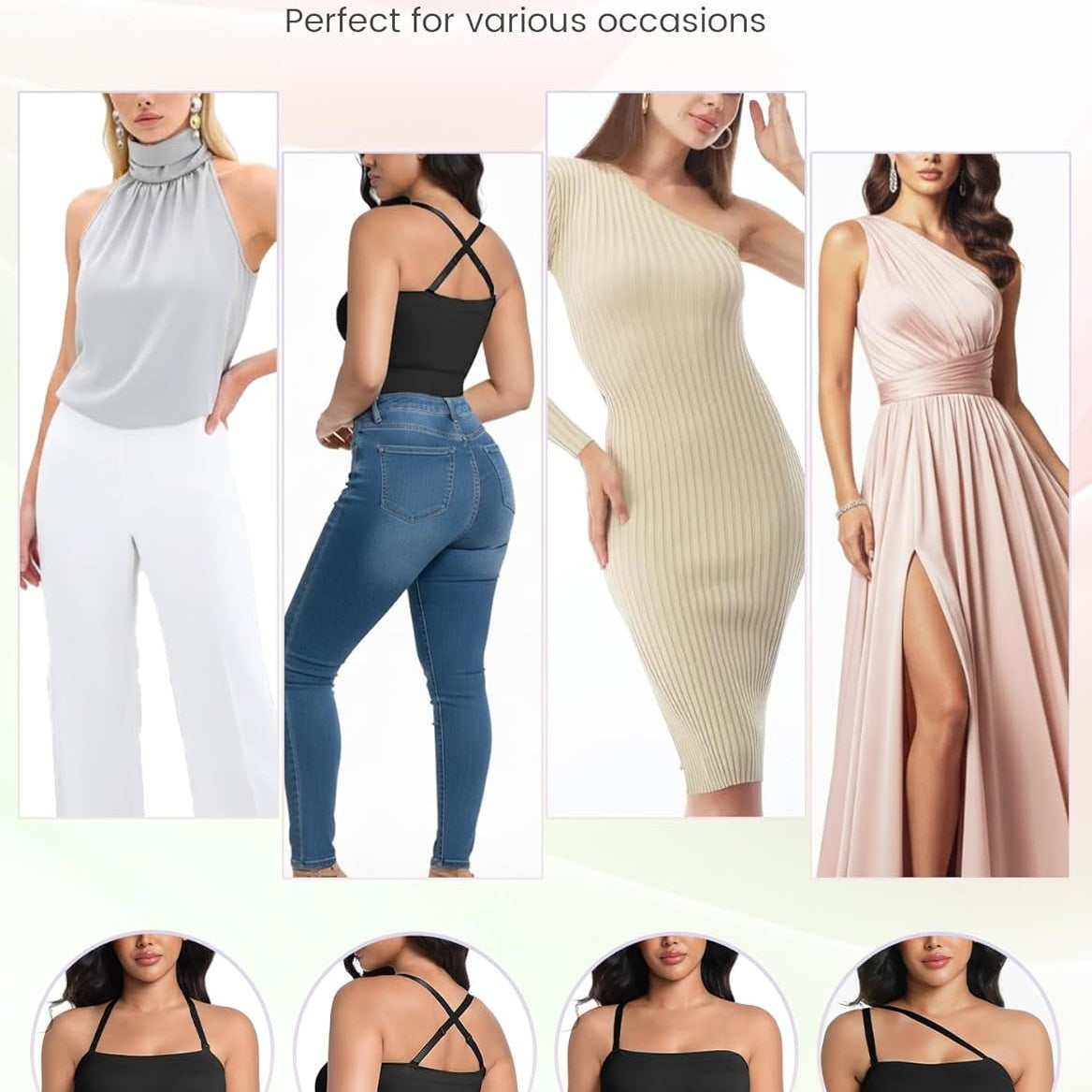Simiya Shapewear Bodysuit with Built-In Bra, Strapless/Camisole Top for Tummy Control, Full Body Shaping