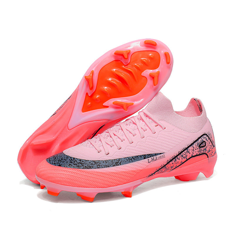 Cross-Border World Cup Football Shoes Men's High-Top Youth Students Women's Tf Broken Nails Ag Long Nails Game Training Sports Shoes