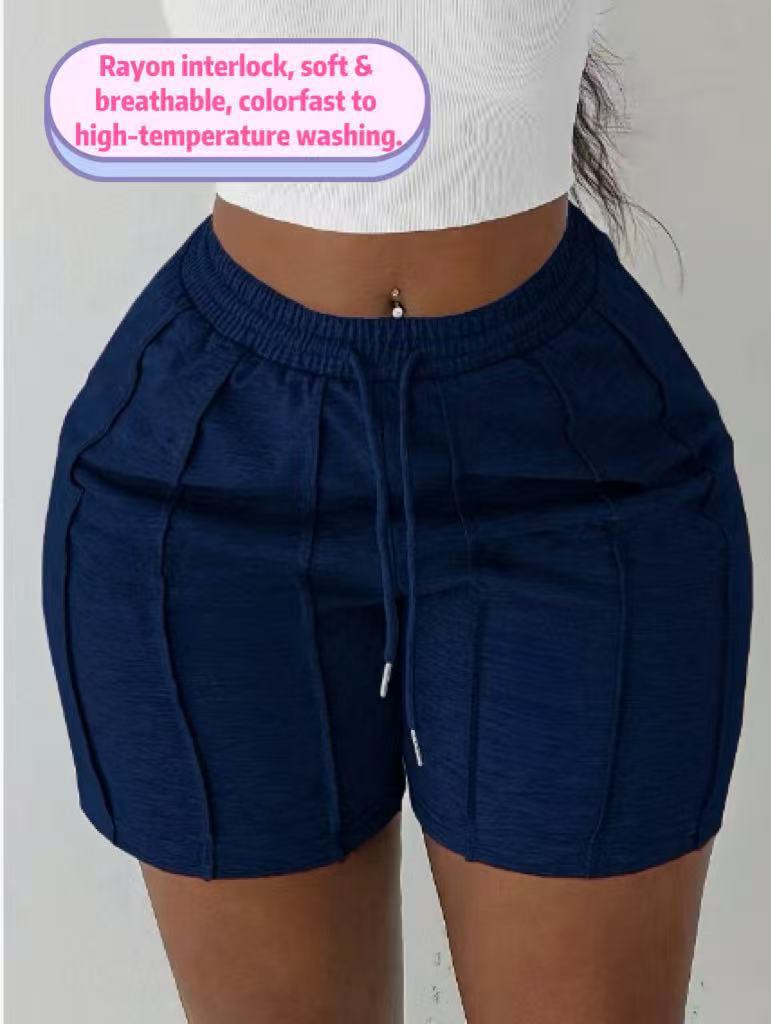 Amazon Sports Casual Pants, 2025 Spring, Summer, Autumn and Winter Drawstring Elastic Waist Shorts, Breathable, Comfortable and Fashionable