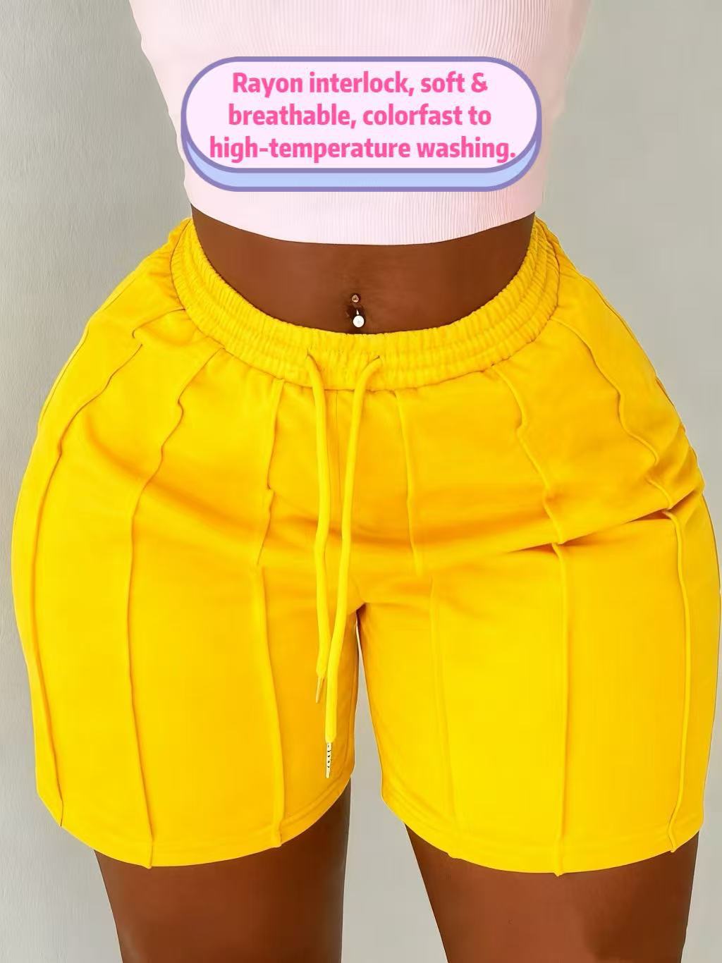 Amazon Sports Casual Pants, 2025 Spring, Summer, Autumn and Winter Drawstring Elastic Waist Shorts, Breathable, Comfortable and Fashionable