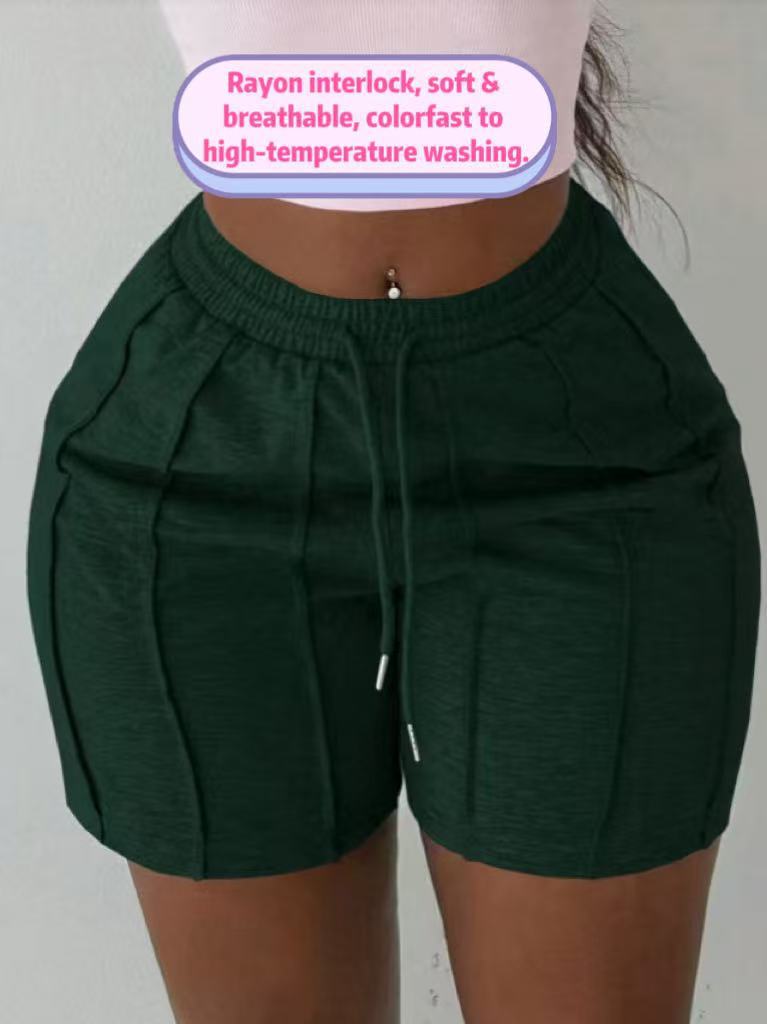 Amazon Sports Casual Pants, 2025 Spring, Summer, Autumn and Winter Drawstring Elastic Waist Shorts, Breathable, Comfortable and Fashionable