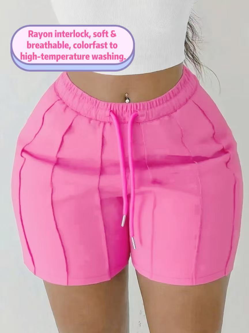 Amazon Sports Casual Pants, 2025 Spring, Summer, Autumn and Winter Drawstring Elastic Waist Shorts, Breathable, Comfortable and Fashionable
