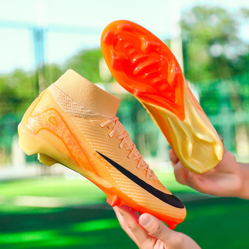 Cross-Border World Cup Football Shoes Men's High-Top Youth Students Women's Tf Broken Nails Ag Long Nails Game Training Sports Shoes