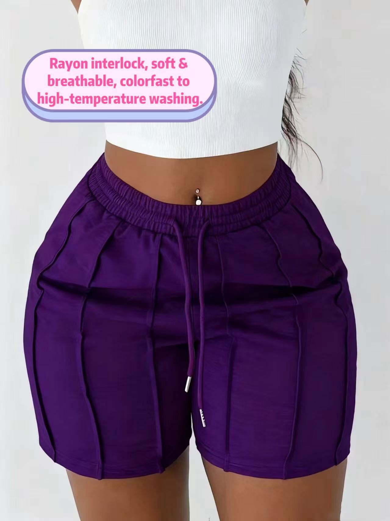Amazon Sports Casual Pants, 2025 Spring, Summer, Autumn and Winter Drawstring Elastic Waist Shorts, Breathable, Comfortable and Fashionable