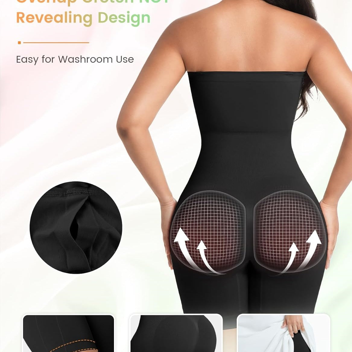 Simiya Shapewear Bodysuit with Built-In Bra, Strapless/Camisole Top for Tummy Control, Full Body Shaping