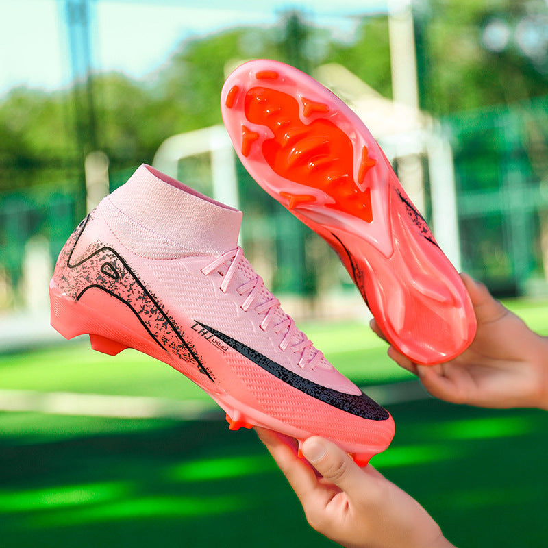 Cross-Border World Cup Football Shoes Men's High-Top Youth Students Women's Tf Broken Nails Ag Long Nails Game Training Sports Shoes