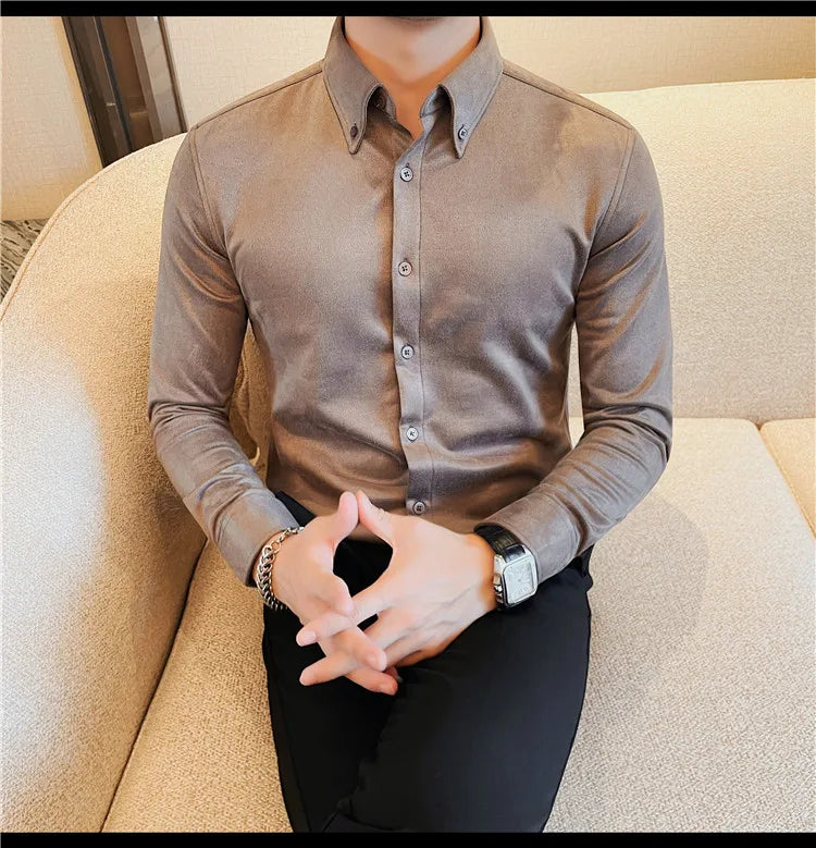 Men's Slim Fit Casual Dress Shirt 2023.