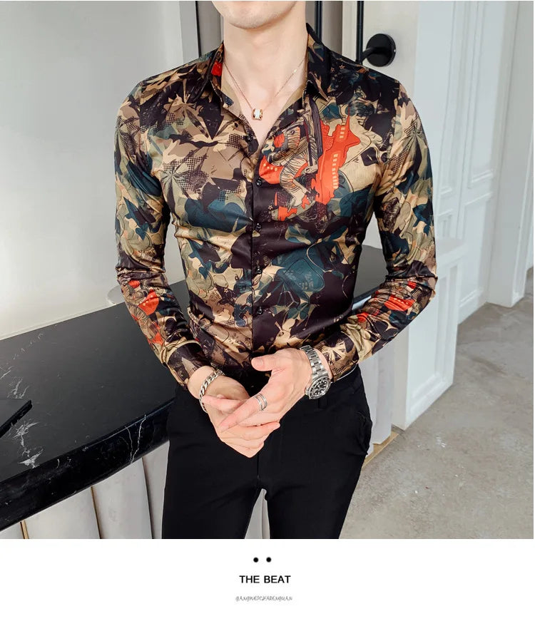 New Vintage Printed Shirt MEN’S FLORAL SIGNATURE SHIRT