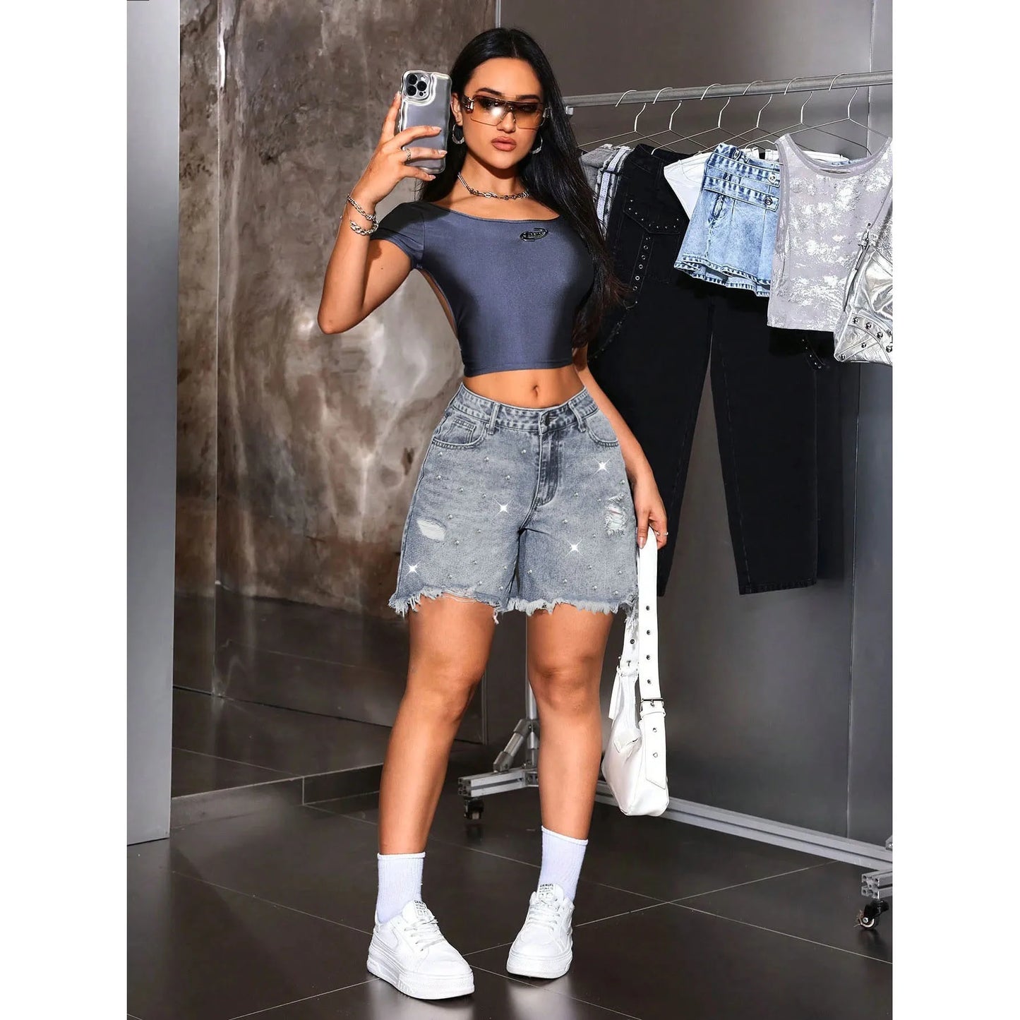 Shorts Female Jeans Women Jeans Shorts New Summer Ripped Denim Shorts Without Stretch For Women