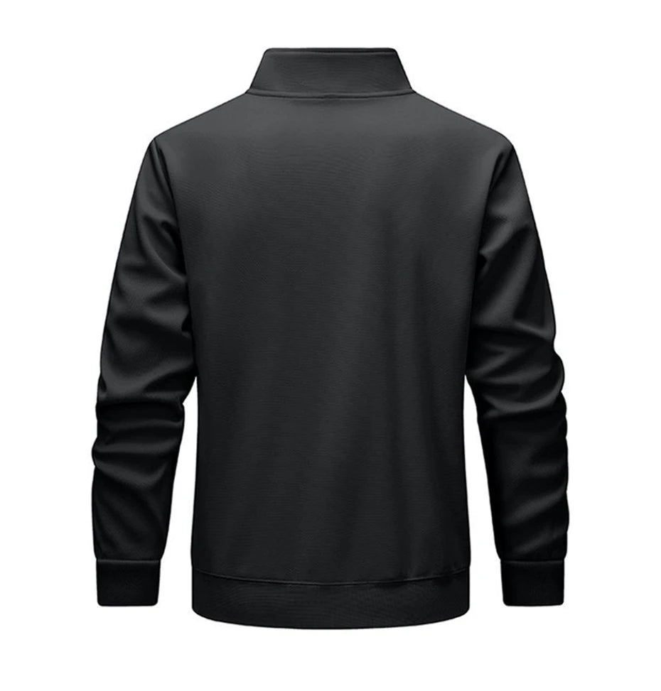 Men’s Half-Zip Stand Collar Sweatshirt