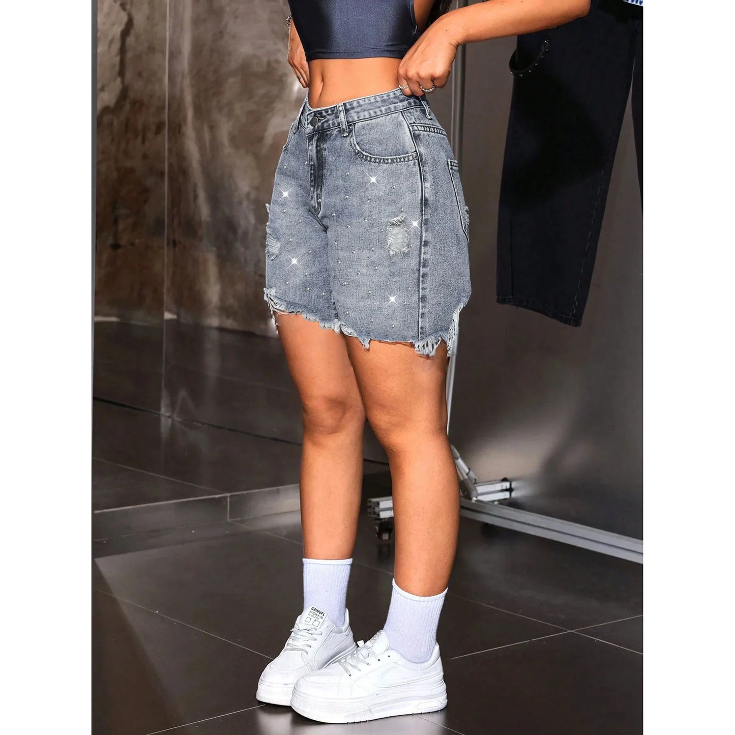 Shorts Female Jeans Women Jeans Shorts New Summer Ripped Denim Shorts Without Stretch For Women