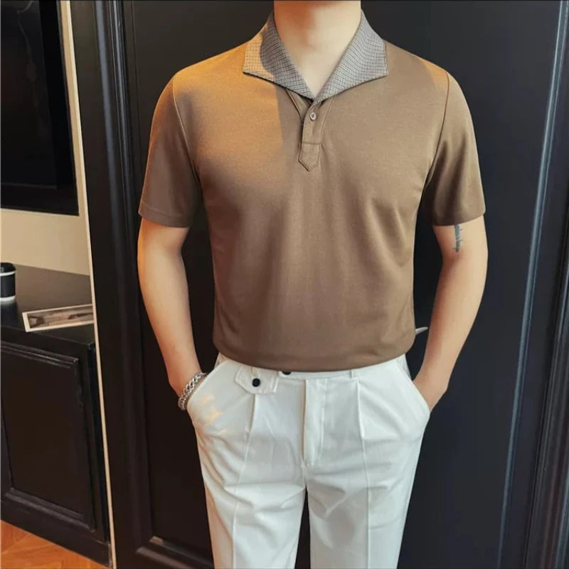 T-shirt for Men Modal Casual Business Polo Shirts