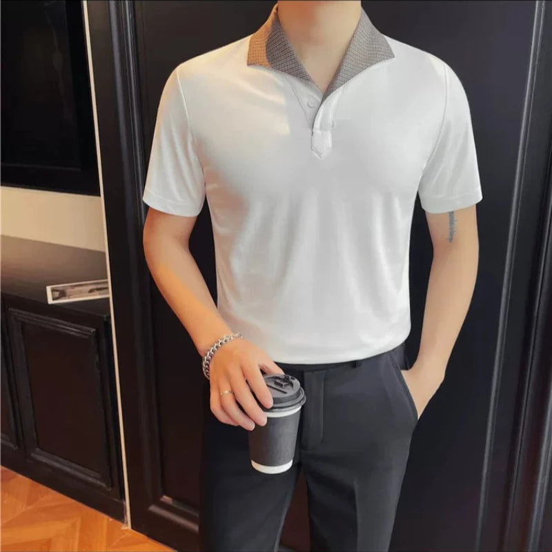 T-shirt for Men Modal Casual Business Polo Shirts