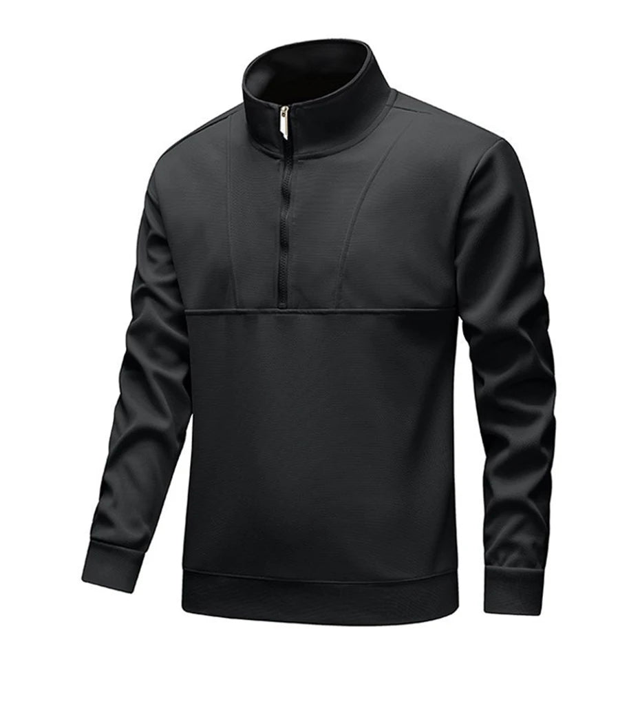Men’s Half-Zip Stand Collar Sweatshirt