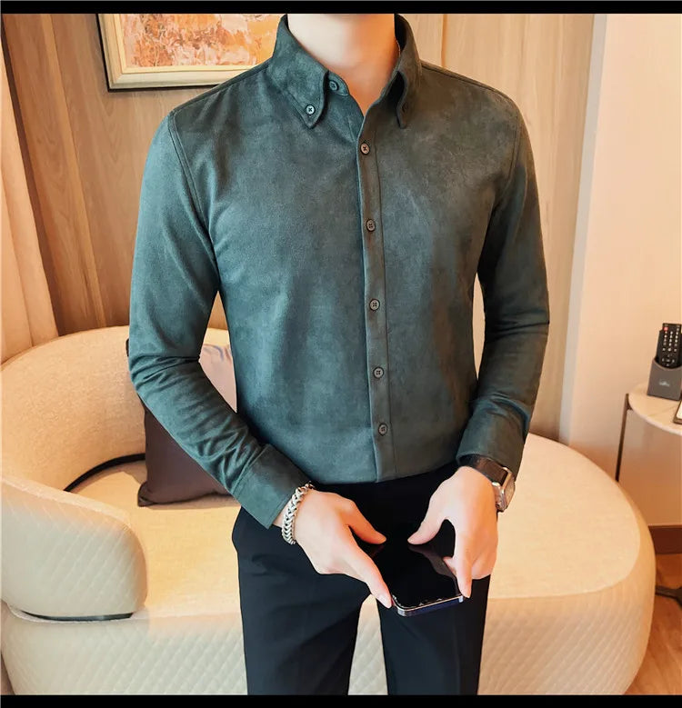Men's Slim Fit Casual Dress Shirt 2023.