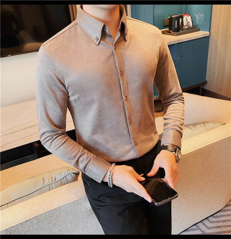 Men's Slim Fit Casual Dress Shirt 2023.