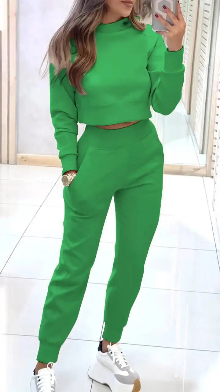 2025 Women's Long Sleeve Turtleneck Lounge Set