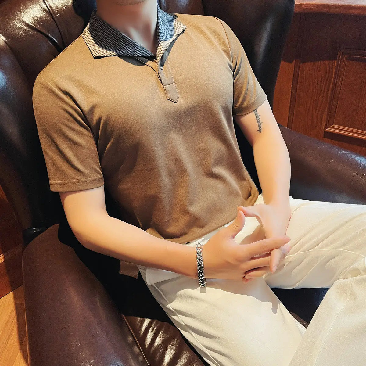 T-shirt for Men Modal Casual Business Polo Shirts