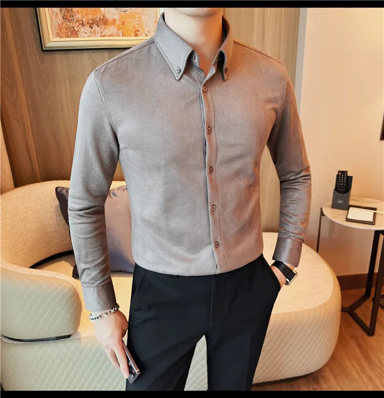 Men's Slim Fit Casual Dress Shirt 2023.