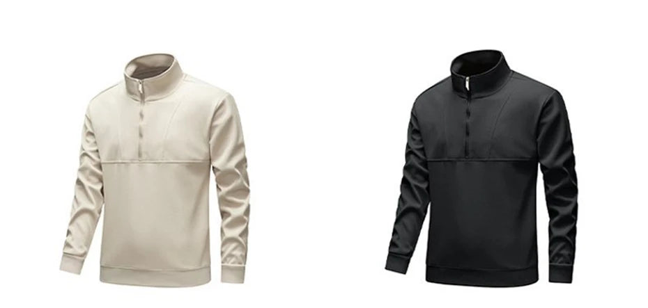 Men’s Half-Zip Stand Collar Sweatshirt