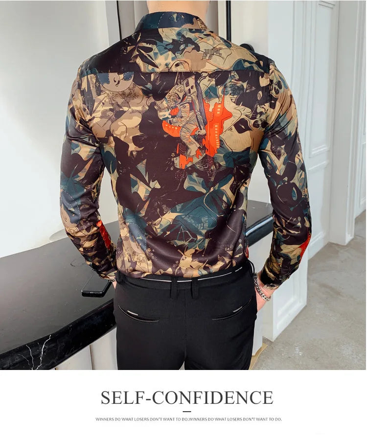 New Vintage Printed Shirt MEN’S FLORAL SIGNATURE SHIRT