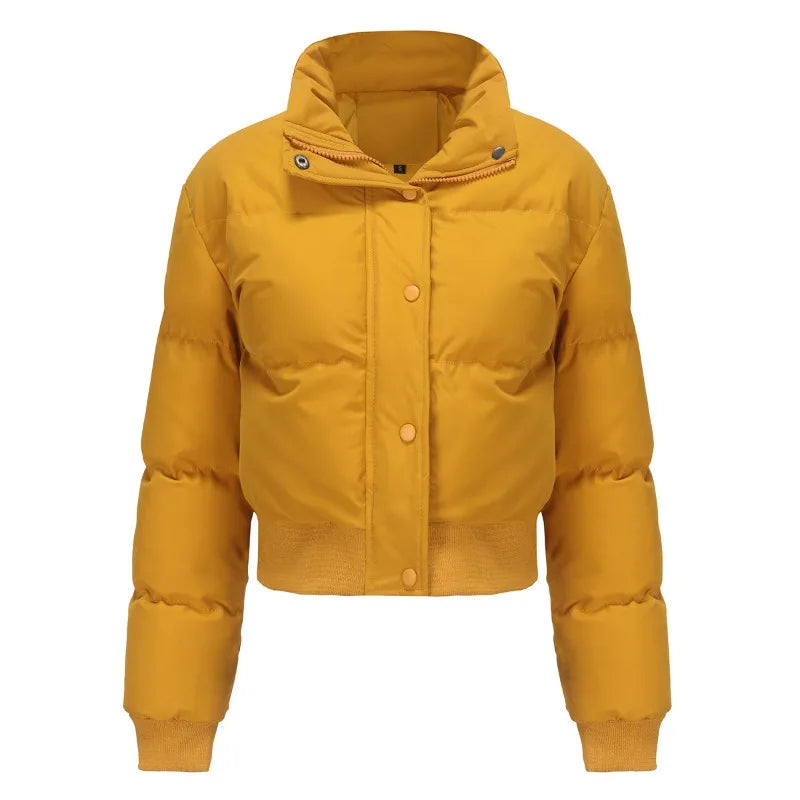 Women's Cozy High-Neck Zip-Up Jacket