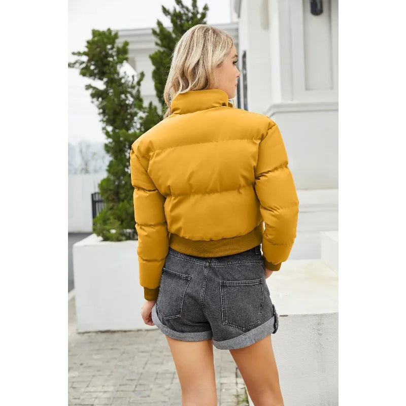 Women's Cozy High-Neck Zip-Up Jacket