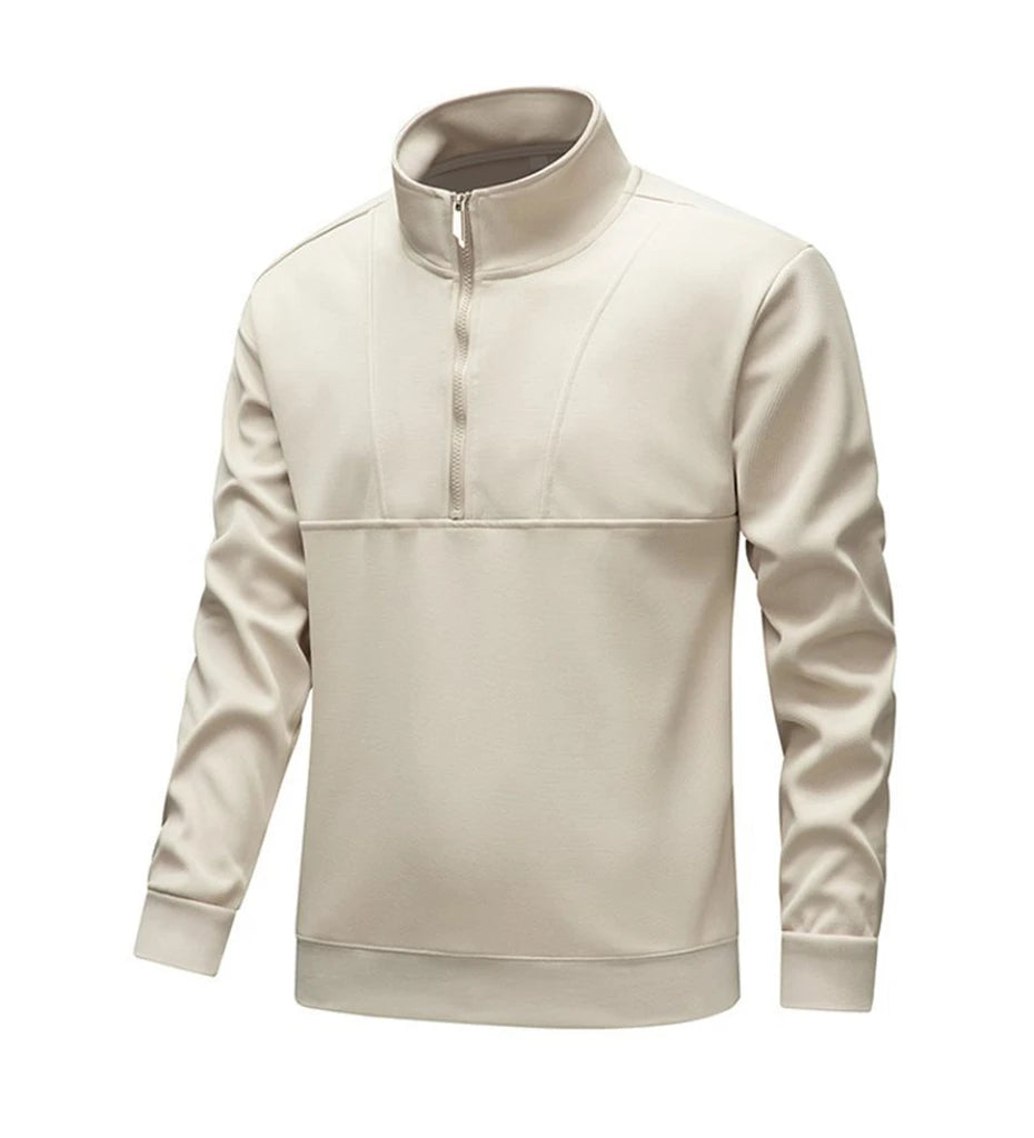 Men’s Half-Zip Stand Collar Sweatshirt