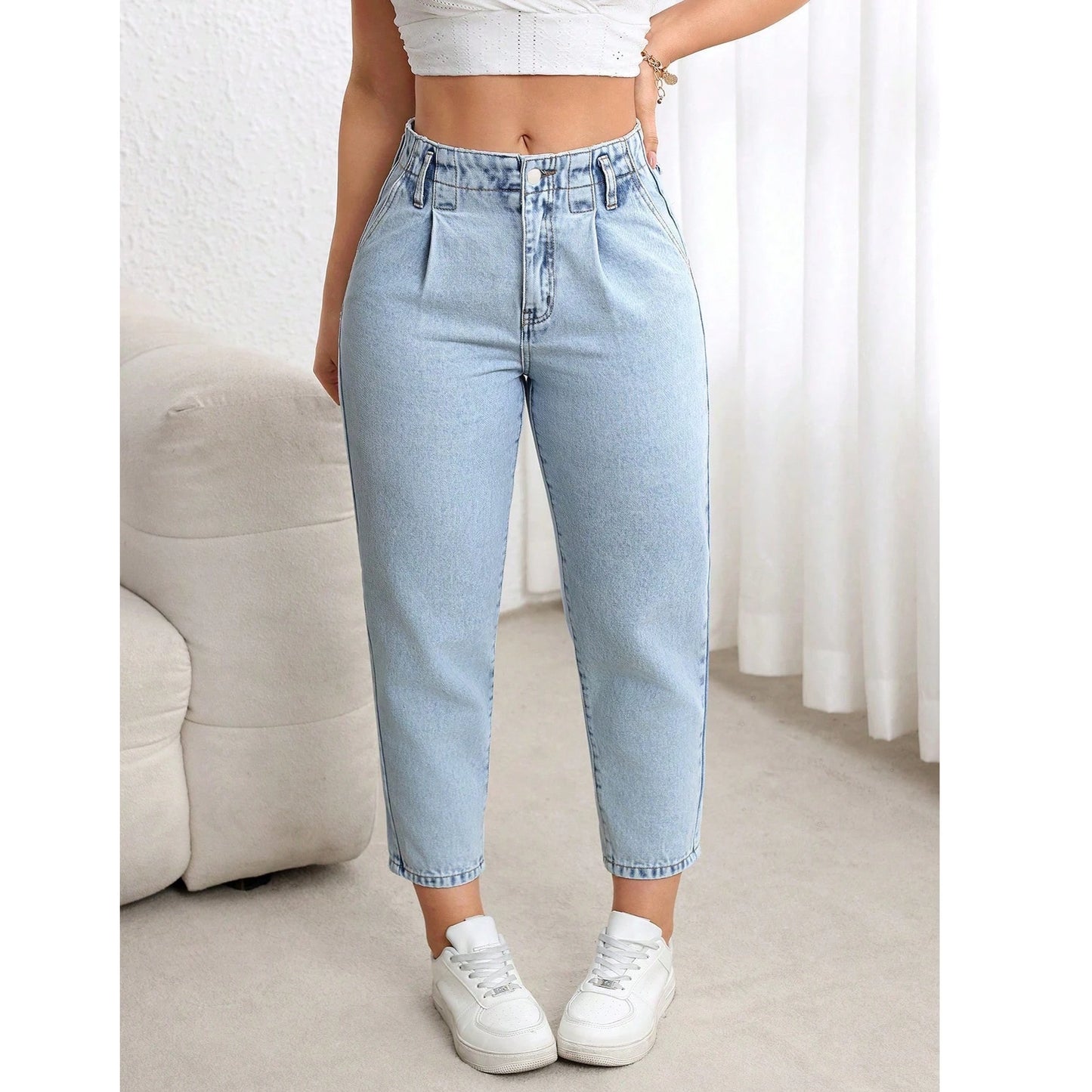 Mirror Atelier Plus Size Straight-Leg Denim Pants | Effortless Everyday Style