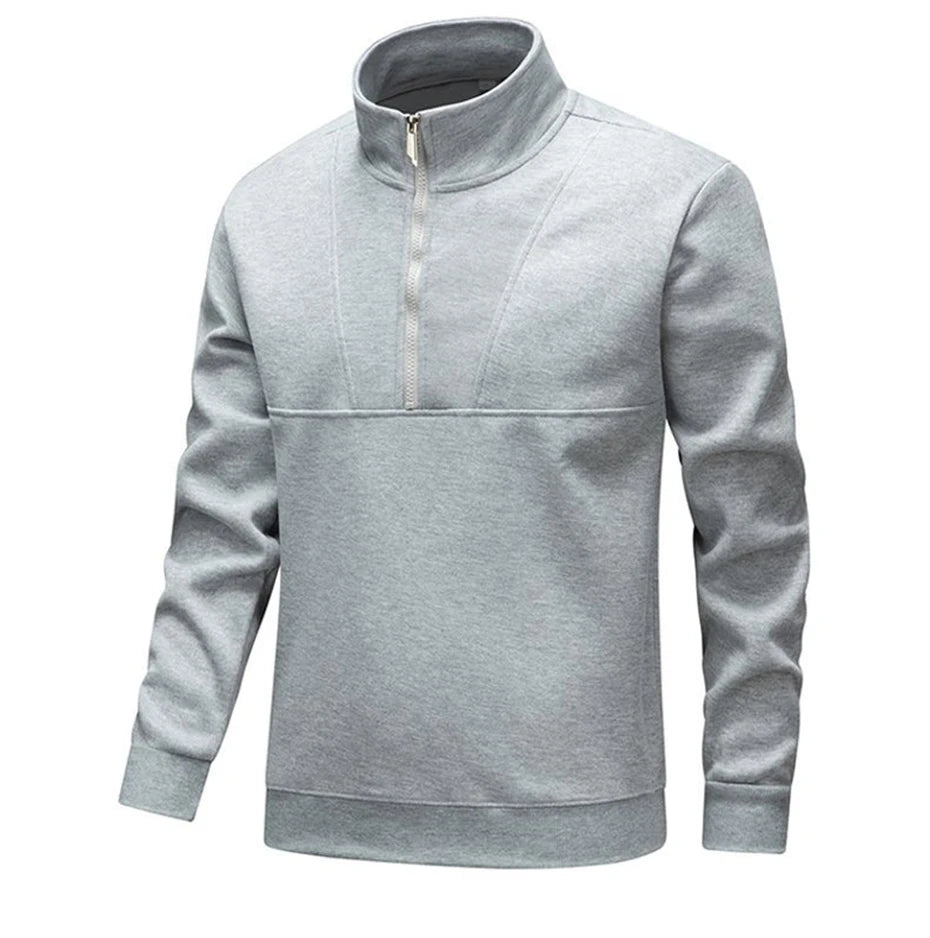 Men’s Half-Zip Stand Collar Sweatshirt