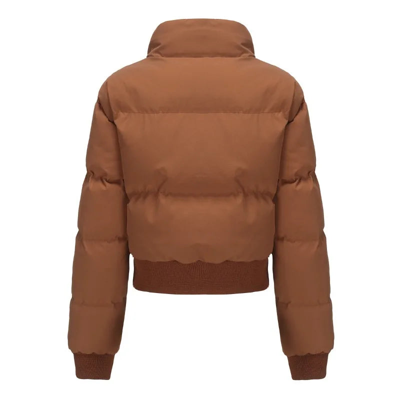 Women's Cozy High-Neck Zip-Up Jacket
