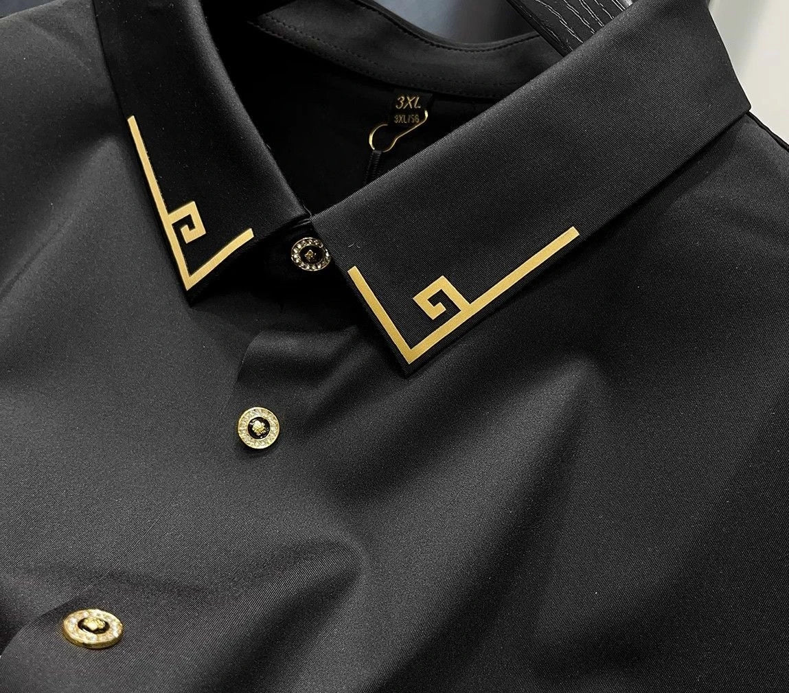 Men’s High-End Lightweight Long Sleeve Shirt – Slim Fit Business Casual Dress Shirt
