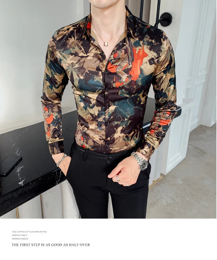 New Vintage Printed Shirt MEN’S FLORAL SIGNATURE SHIRT