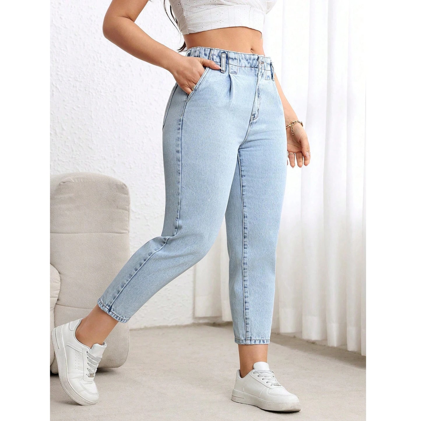 Mirror Atelier Plus Size Straight-Leg Denim Pants | Effortless Everyday Style