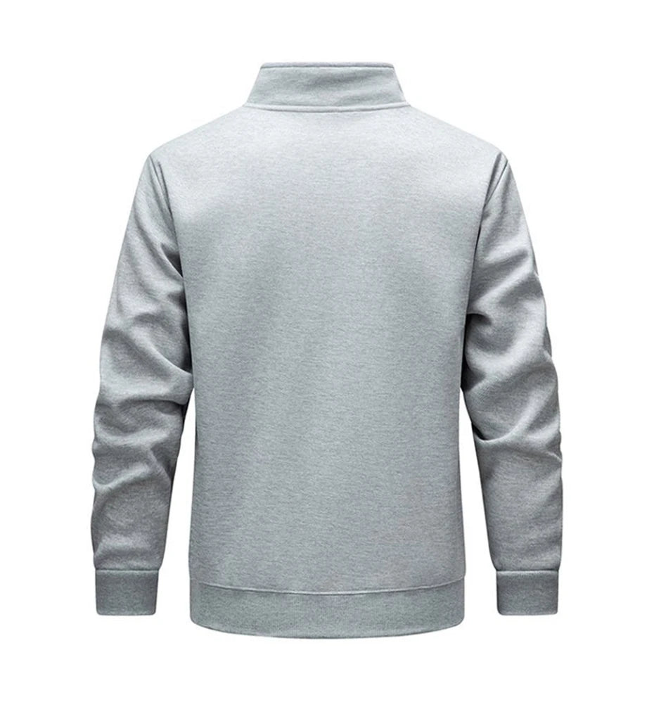 Men’s Half-Zip Stand Collar Sweatshirt