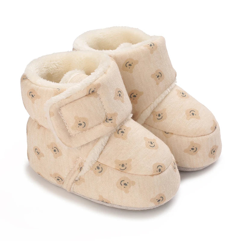 Soft Cartoon Cotton Toddler shoes First Walker Shoes for Newborns