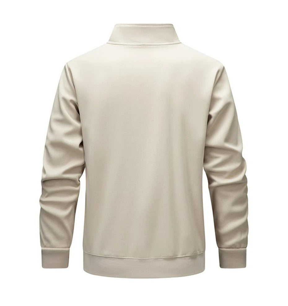 Men’s Half-Zip Stand Collar Sweatshirt