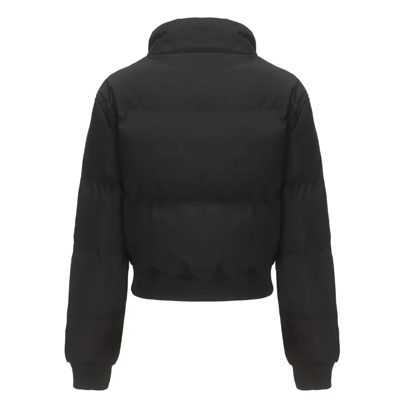 Women's Cozy High-Neck Zip-Up Jacket