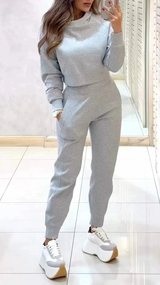2025 Women's Long Sleeve Turtleneck Lounge Set