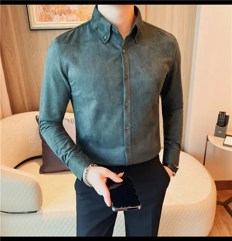 Men's Slim Fit Casual Dress Shirt 2023.