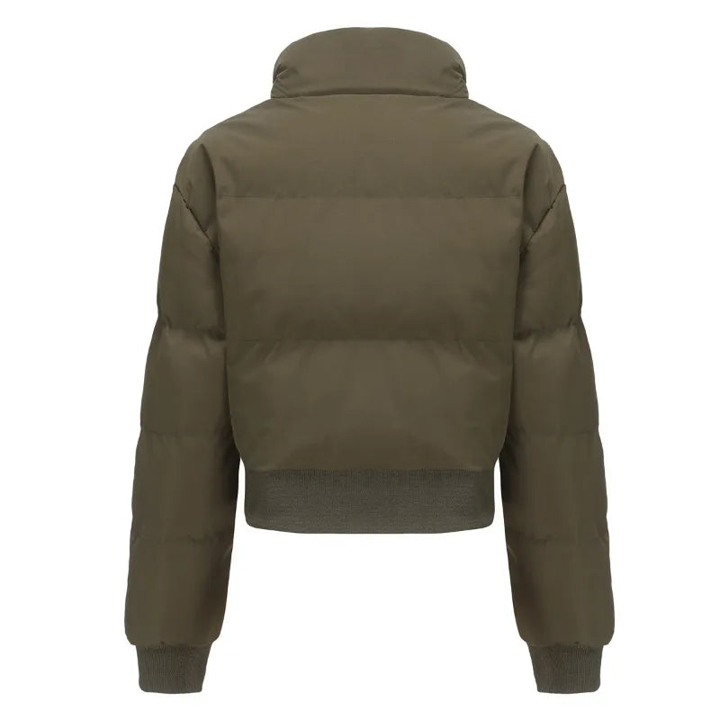 Women's Cozy High-Neck Zip-Up Jacket
