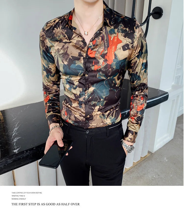 New Vintage Printed Shirt MEN’S FLORAL SIGNATURE SHIRT