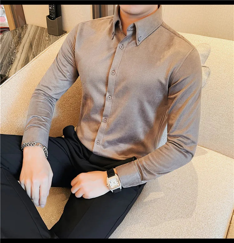 Men's Slim Fit Casual Dress Shirt 2023.