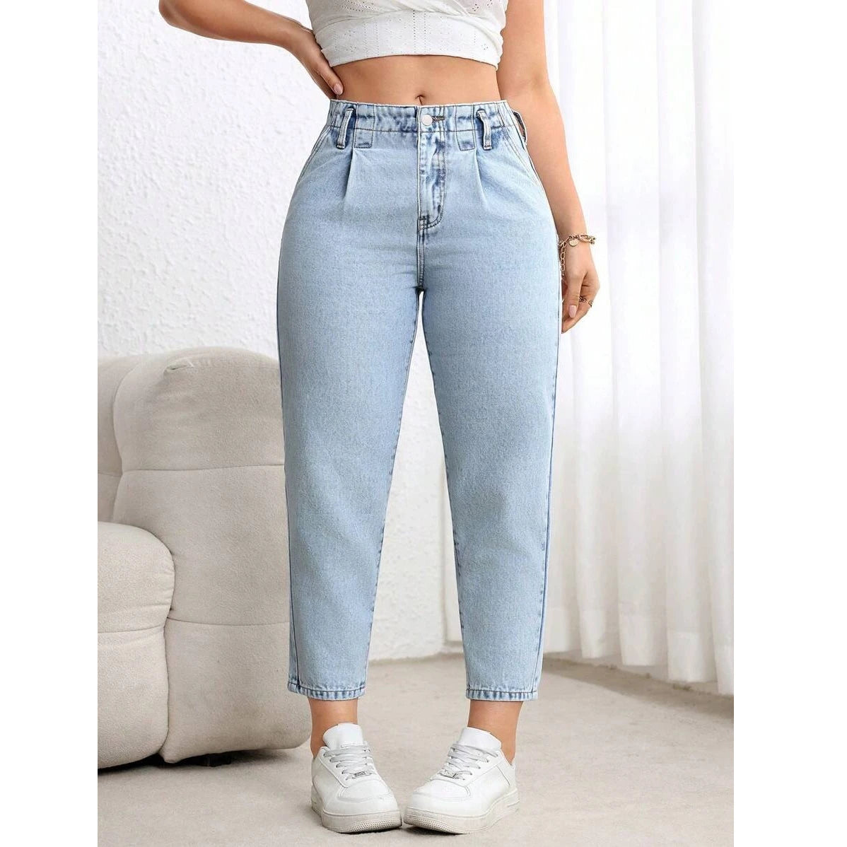 Mirror Atelier Plus Size Straight-Leg Denim Pants | Effortless Everyday Style