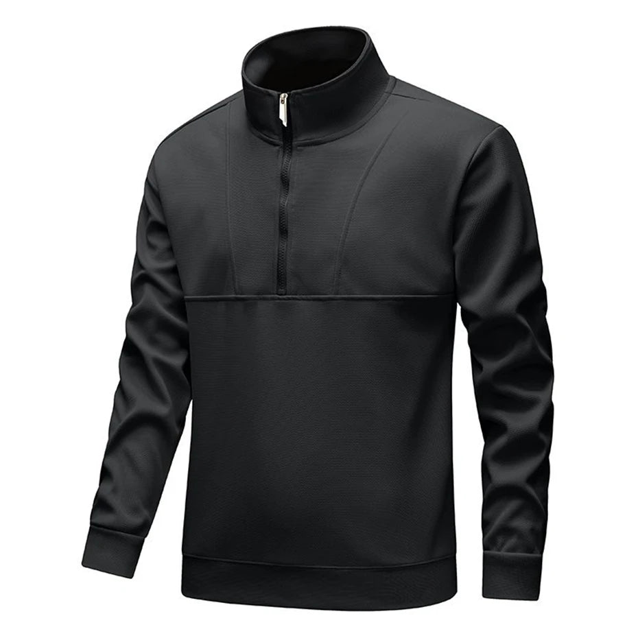 Men’s Half-Zip Stand Collar Sweatshirt