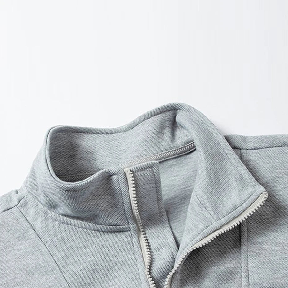 Men’s Half-Zip Stand Collar Sweatshirt