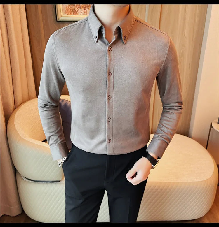 Men's Slim Fit Casual Dress Shirt 2023.